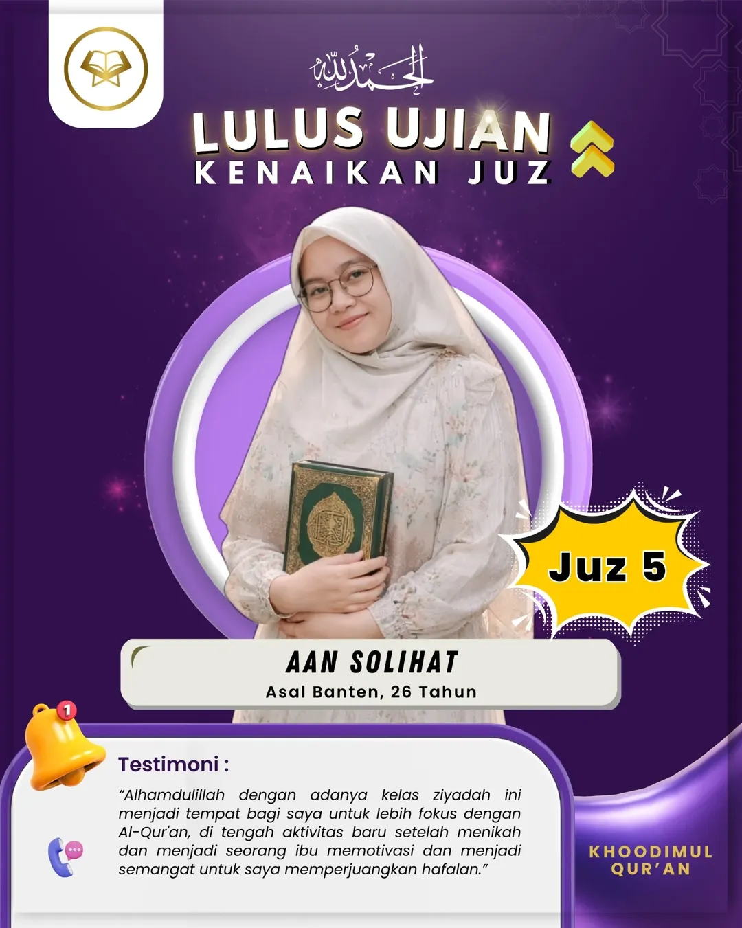 Prestasi Kelulusan Santri 1