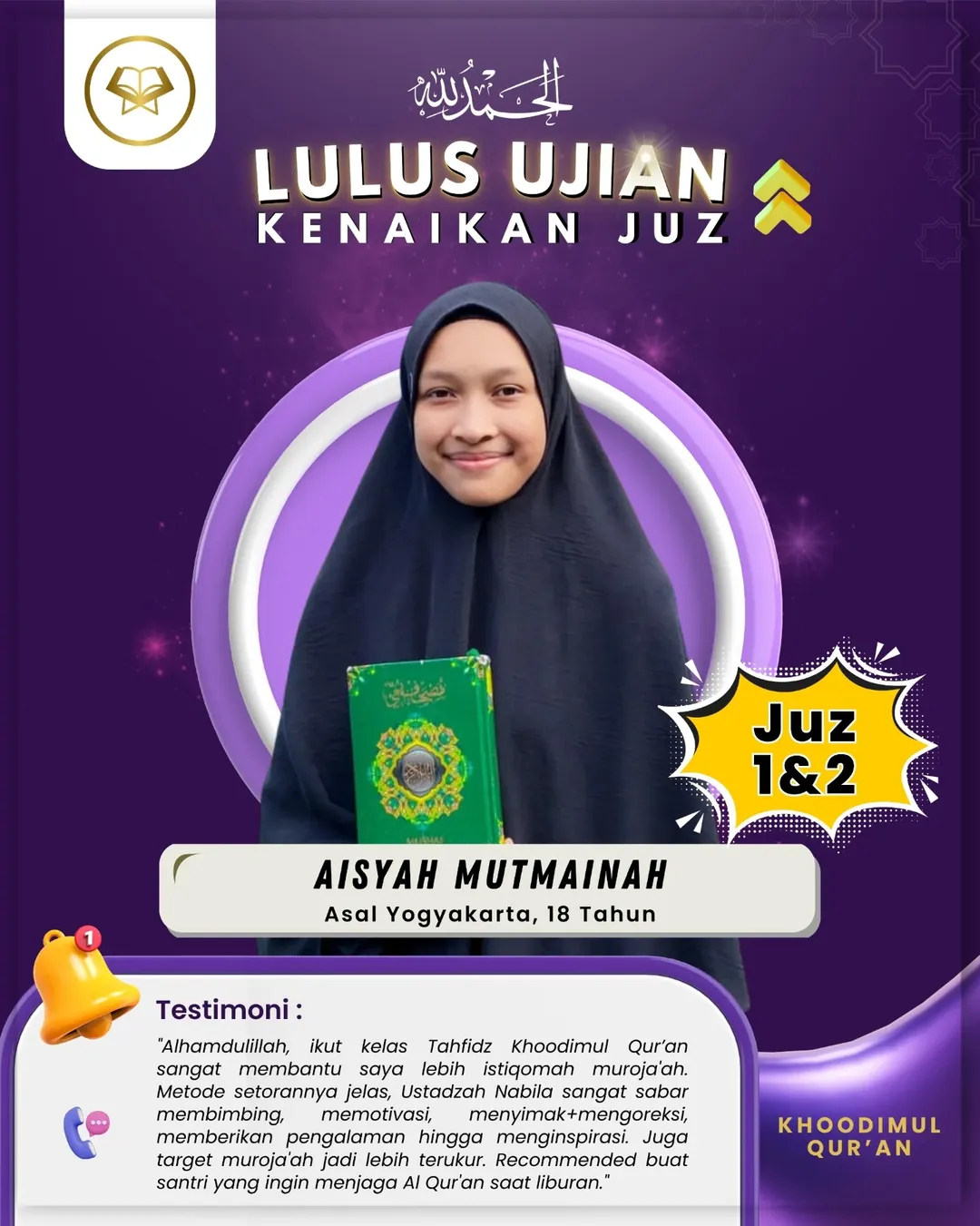 Prestasi Kelulusan Santri 2