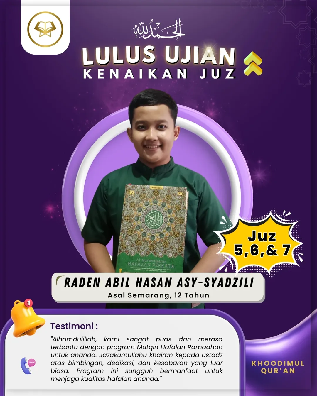 Prestasi Kelulusan Santri 5