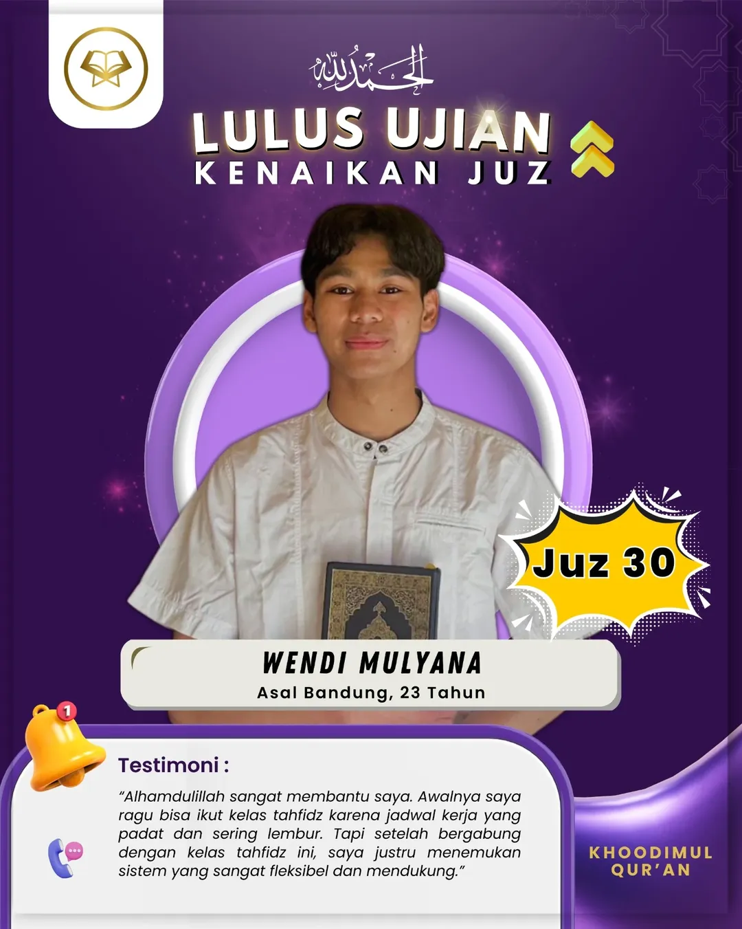 Prestasi Kelulusan Santri 7